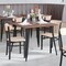 Flash Furniture Metal Dining Chair with Natural Wood Seat & Back XU-DG6V5B-NAT-GG - alternate 9